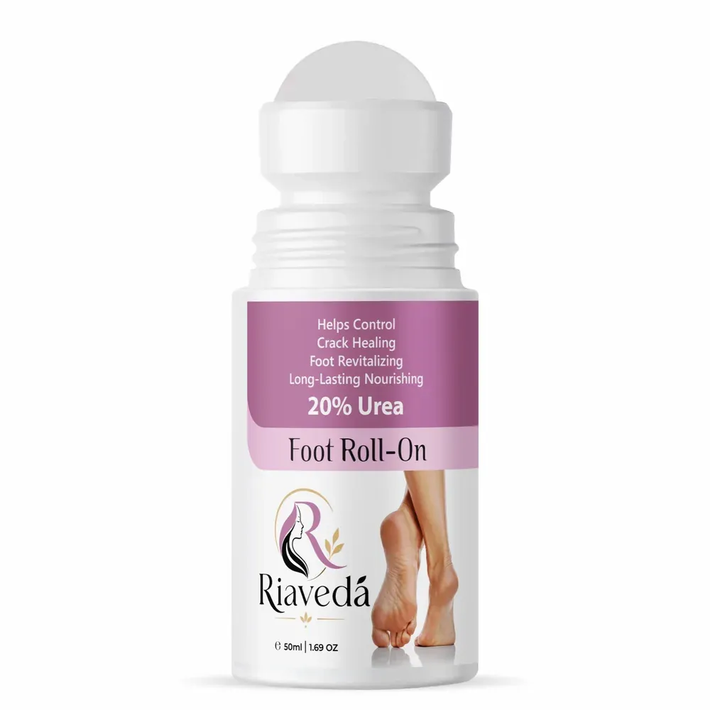 Riaveda 20% Urea Foot Roll-On – 50ml front bottle view